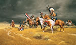 "Watching the Wagons" Frank McCarthy Giclee Canvas